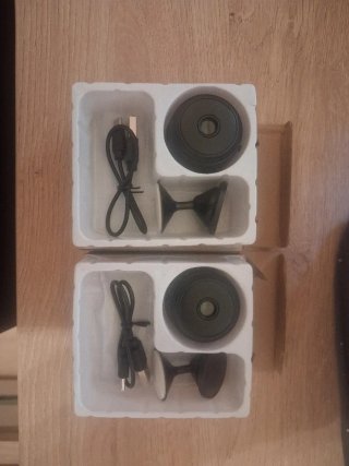 2 Cámaras de seguridad con cable USB