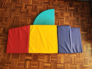 Juego bloques psicomotricidad HOMCOM 4 piezas