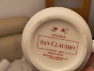 Juego café San Claudio porcelana floral