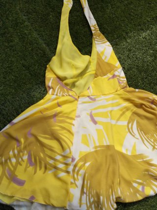 Vestito stile Marilyn Monroe giallo