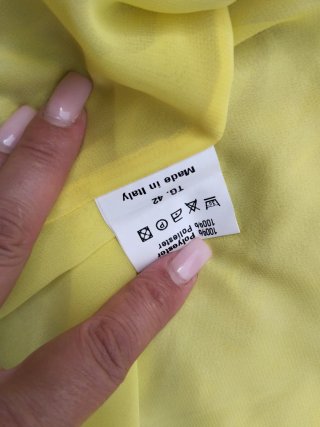 Vestito stile Marilyn Monroe giallo