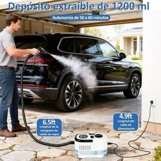 Limpiador Vapor Portátil 2500W 3.5Bar