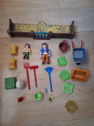 Casa de muñecas granja playmobile