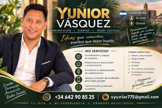 Soy animador y coordinador de eventos