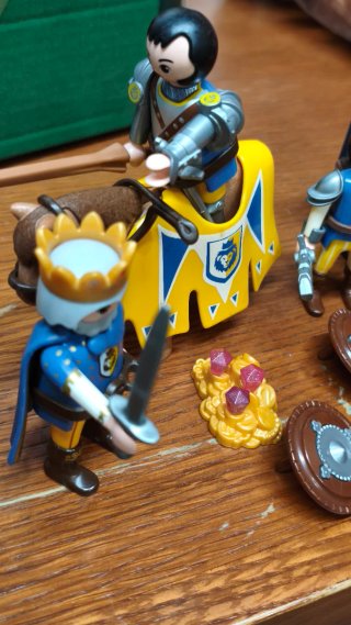 Lote Playmobil Medieval Rey y Caballero