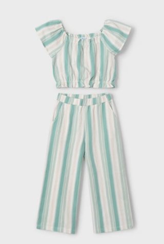 Conjunto Mayoral Top y Pantalón Rayas