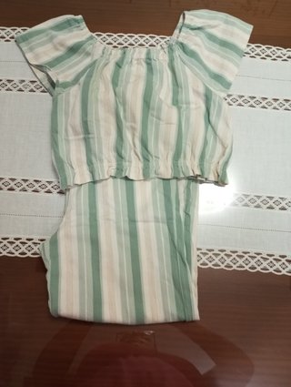 Conjunto Mayoral Top y Pantalón Rayas