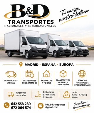 B&D TRANSPORTES | MADRID · ESPAÑA · EUROPA