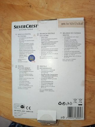 Báscula Digital Cocina SilverCrest