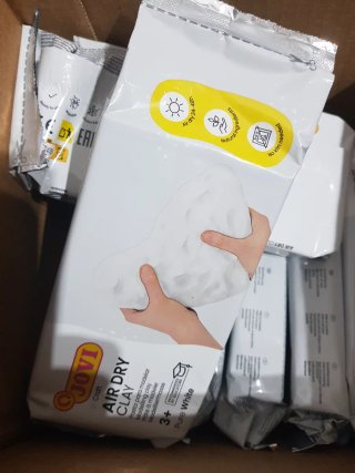 Arcilla Blanca JOVI 9 Bloques 500g