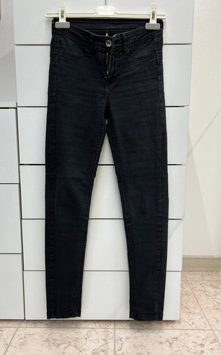 Jeans neri skinny vita alta