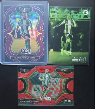 Lote 3 Tarjetas Rodrigo Riquelme Real Betis