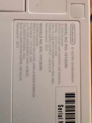 Nintendo Wii RVL-101 Blanca