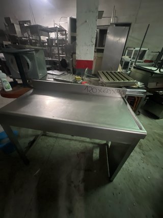 Mesa de acero inoxidable 120x60x90