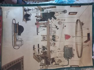 Litografía antigua W. Heath Robinson