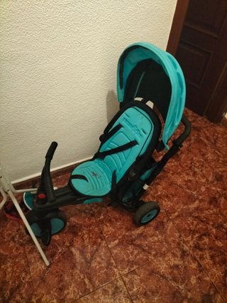 Carrito de paseo infantil azul