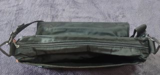 Bolso Maletín Nylon Negro Unisex Bandolera