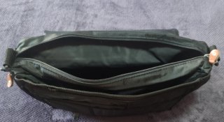 Bolso Maletín Nylon Negro Unisex Bandolera