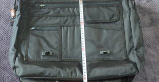 Bolso Maletín Nylon Negro Unisex Bandolera