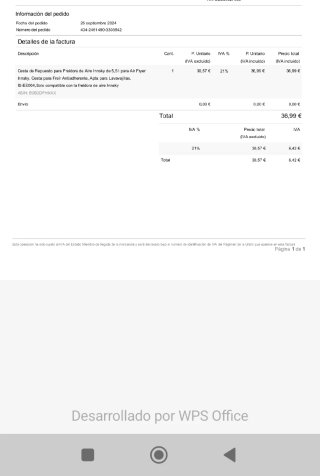 Cesta Repuesto Freidora Aire Innsky 5,5L