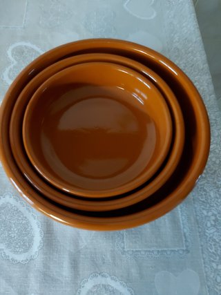 Set 3 ciotole in terracotta