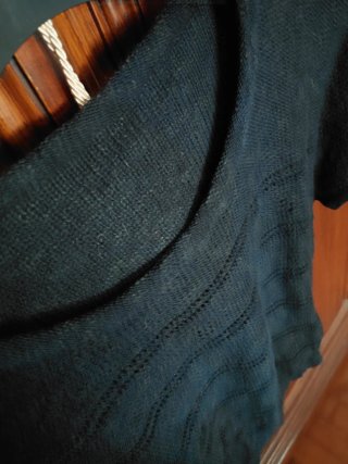 Maglia nera vintage a maglia