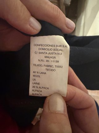 Loden azul marino talla 48