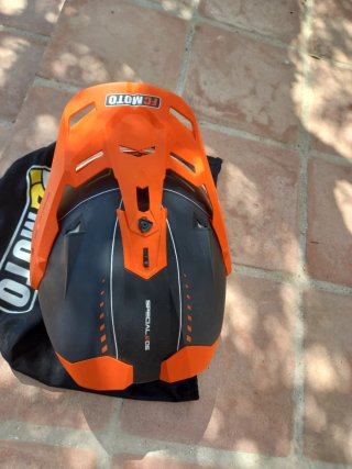Casco Moto Enduro FCMOTO Naranja