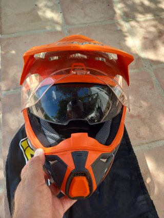 Casco Moto Enduro FCMOTO Naranja