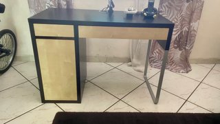 Scrivania Ikea Rovere e Nero
