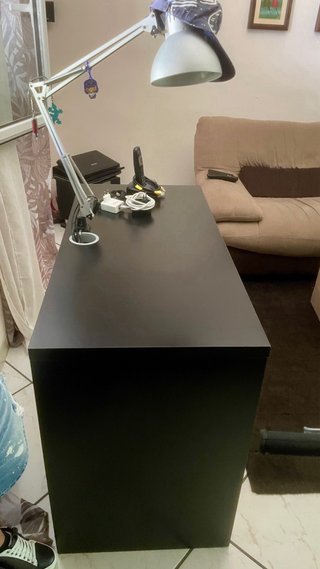 Scrivania Ikea Rovere e Nero