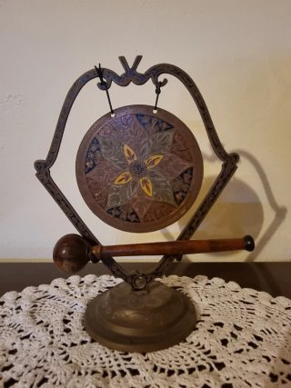Gong Giapponese Piccolo Decorato