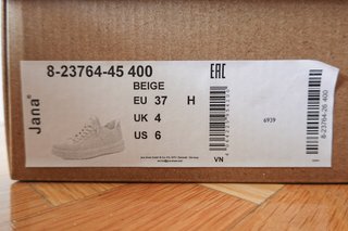 Zapatillas Jana Step In Beige Talla 37