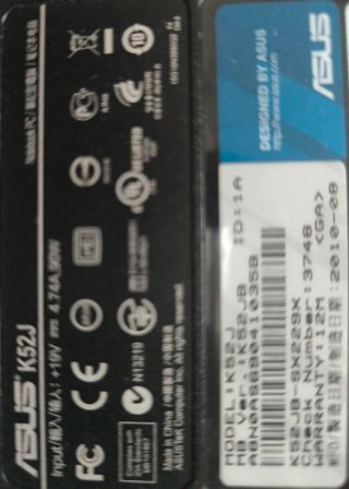Lotto 3 Asus K52J, X5DIJ, K50C