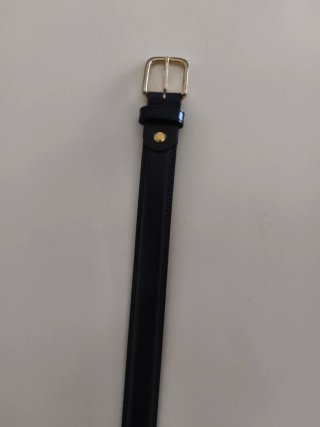 Cinturón de piel para niño azul marino