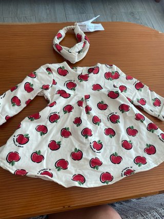 Conjunto bebé niña vestido y diadema