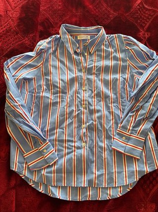 Blusa Primark Rayas Azul y Rojo Talla M
