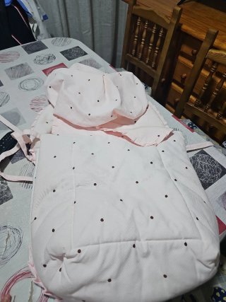 Saco para maxicosi rosa con topos