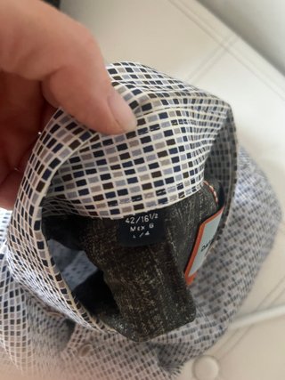 Camisa Dario Beltran Cuadros Pequeños Talla L