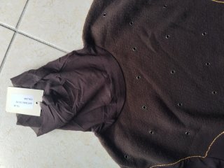 Maglia dolcevita donna marrone