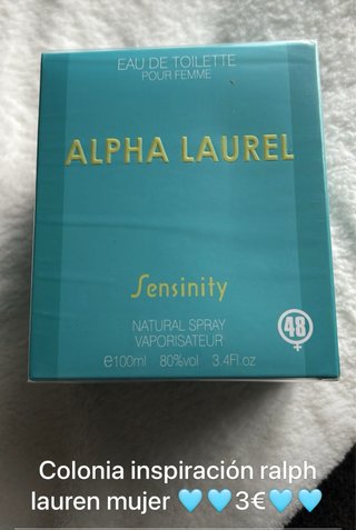 Colonia ALPHA LAUREL Sensinity 100ml Mujer