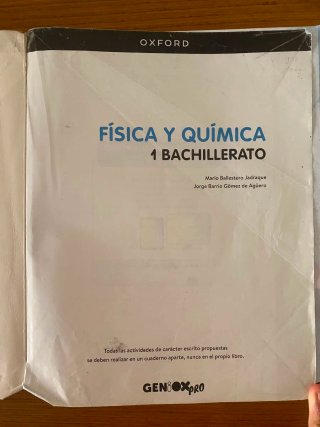 Libro de primero de bachillerato de física