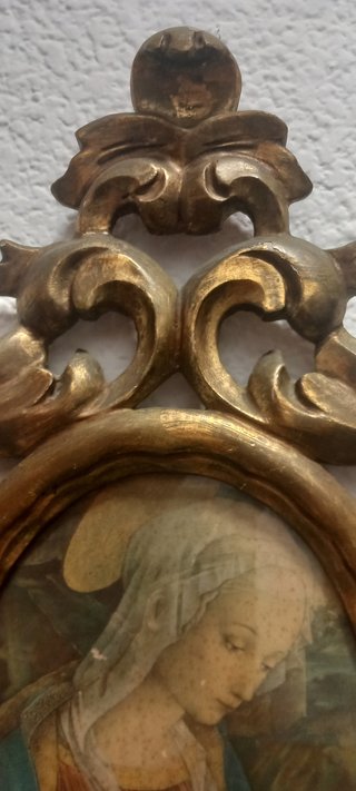 Cuadro Virgencita Dorado