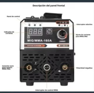 Máquina Soldar Inverter Dual MIG/MMA 160A