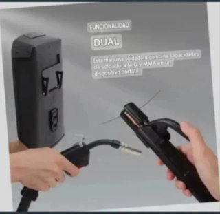 Máquina Soldar Inverter Dual MIG/MMA 160A