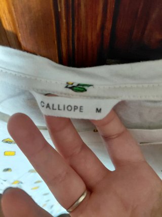 Maglia Calliope bianca con limoni