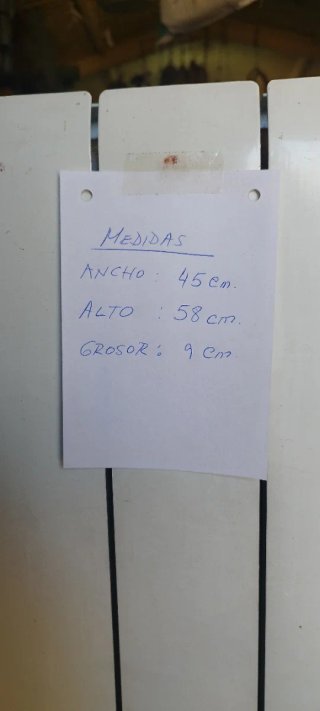 Radiador Eléctrico 500W. Emisor termico.