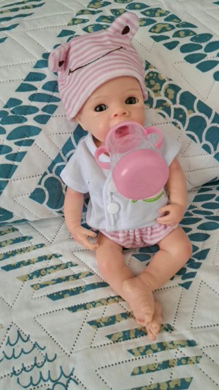 Muñeca silicona 33cm total 110€