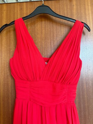Vestido largo rojo de fiesta