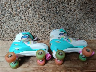 Patines ruedas roller ajustables 36-39 con luces